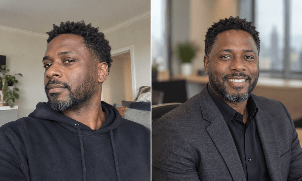 Business after portrait